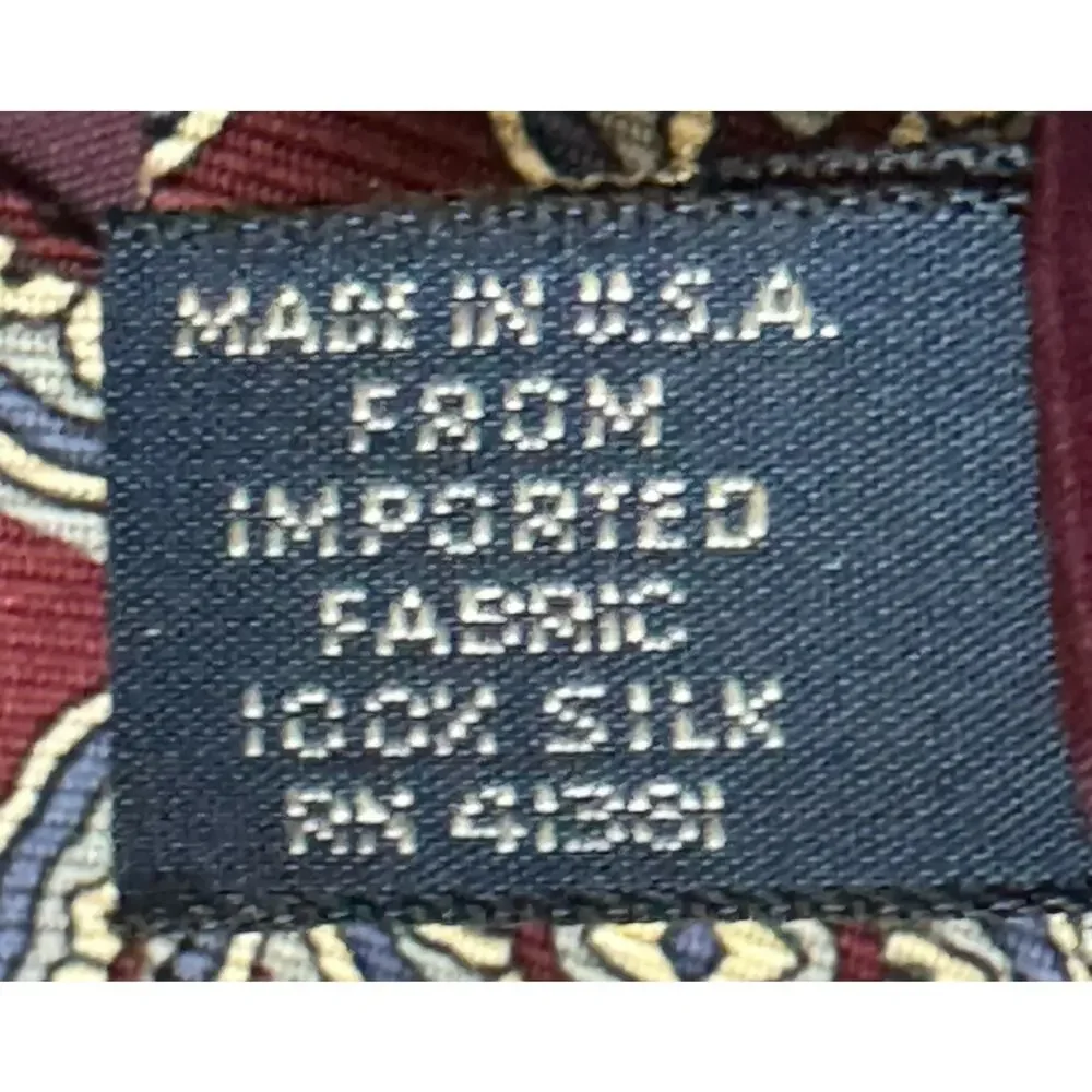 Polo Ralph Lauren 100% Tie Art Deco Medallion Hand Made USA American 57”